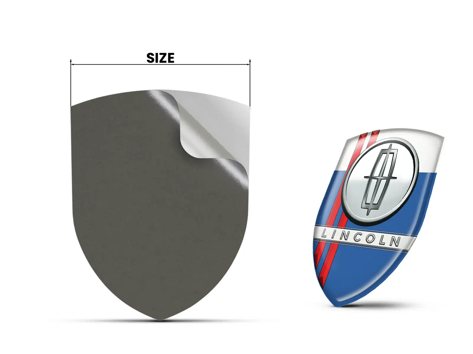 Lincoln Car Silicone Logo Universal High Quality Professional
